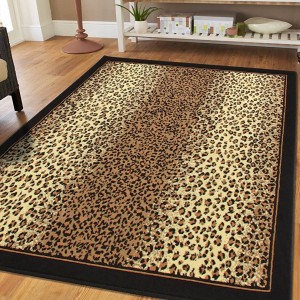 Bloomsbury Market Prejean Cheetah Animal Print Leopard Brown Indoor/Outdoor Area Rug DRXF1024